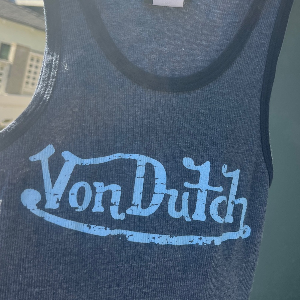 Von Dutch Ringer Ribbed Tank - Picture 8 of 16